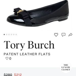 Tory Burch Trudy Ribbon Bow Ballet Flats 7.5M